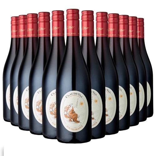 Case of 12 Claude Val Rouge 75cl Red Wine